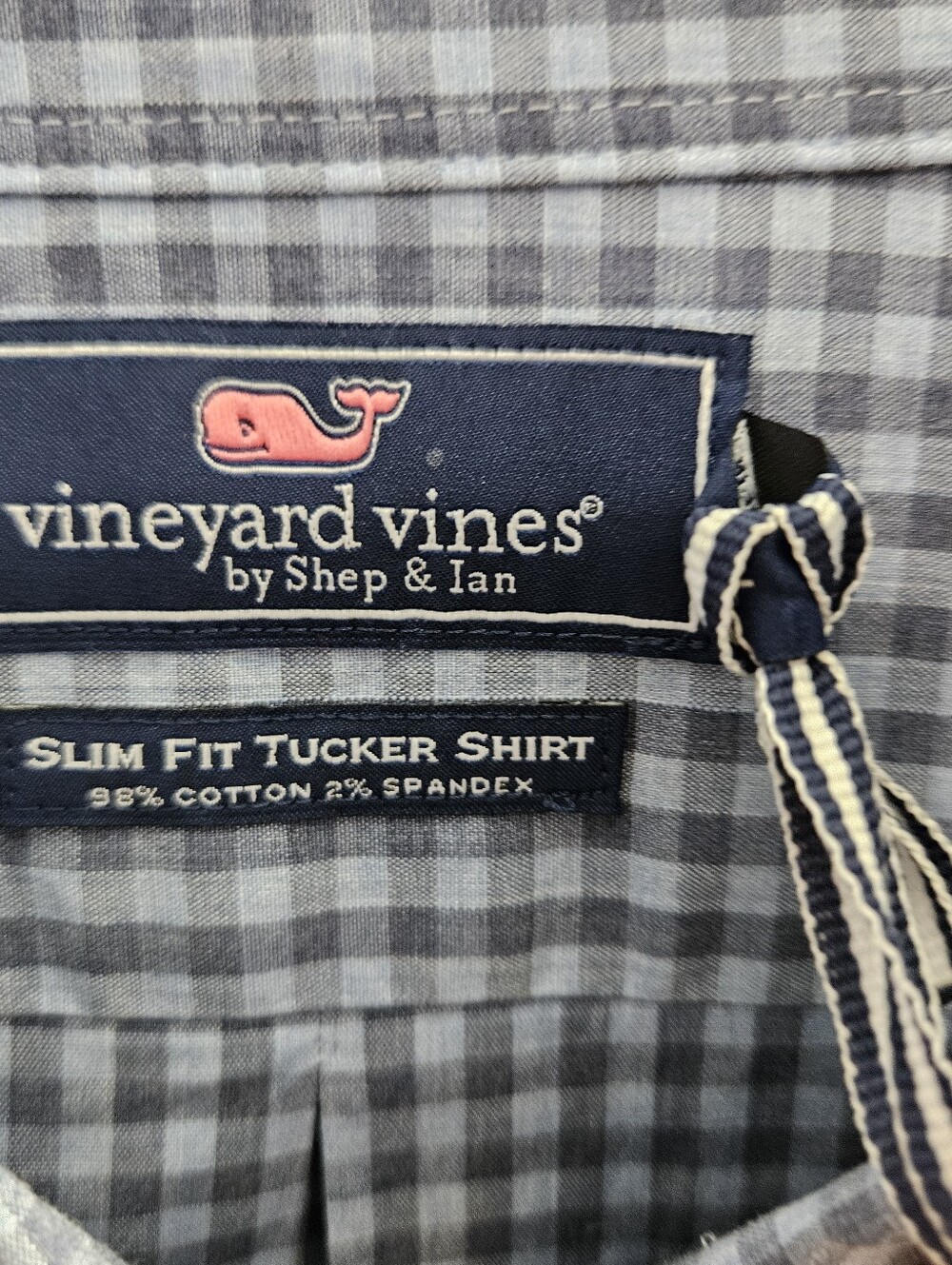 NWT Vineyard Vines Men's Slim Fit Slim Tucker Coastline Button-Down Shirt - Picture 10 of 12